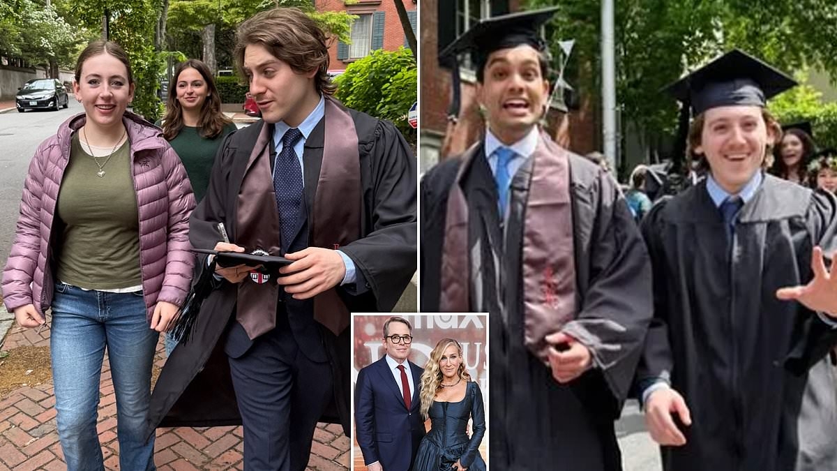 Sarah Jessica Parker's three kids seen in VERY rare graduation photo as she reveals plans for her nepo babies