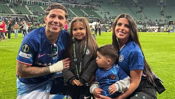 Inside Chelsea's Conference League party: Triumphant Blues kickstart celebrations with karaoke and are joined by WAGs in post-final celebration - while Mykhailo Mudryk is spotted with a winners' medal
