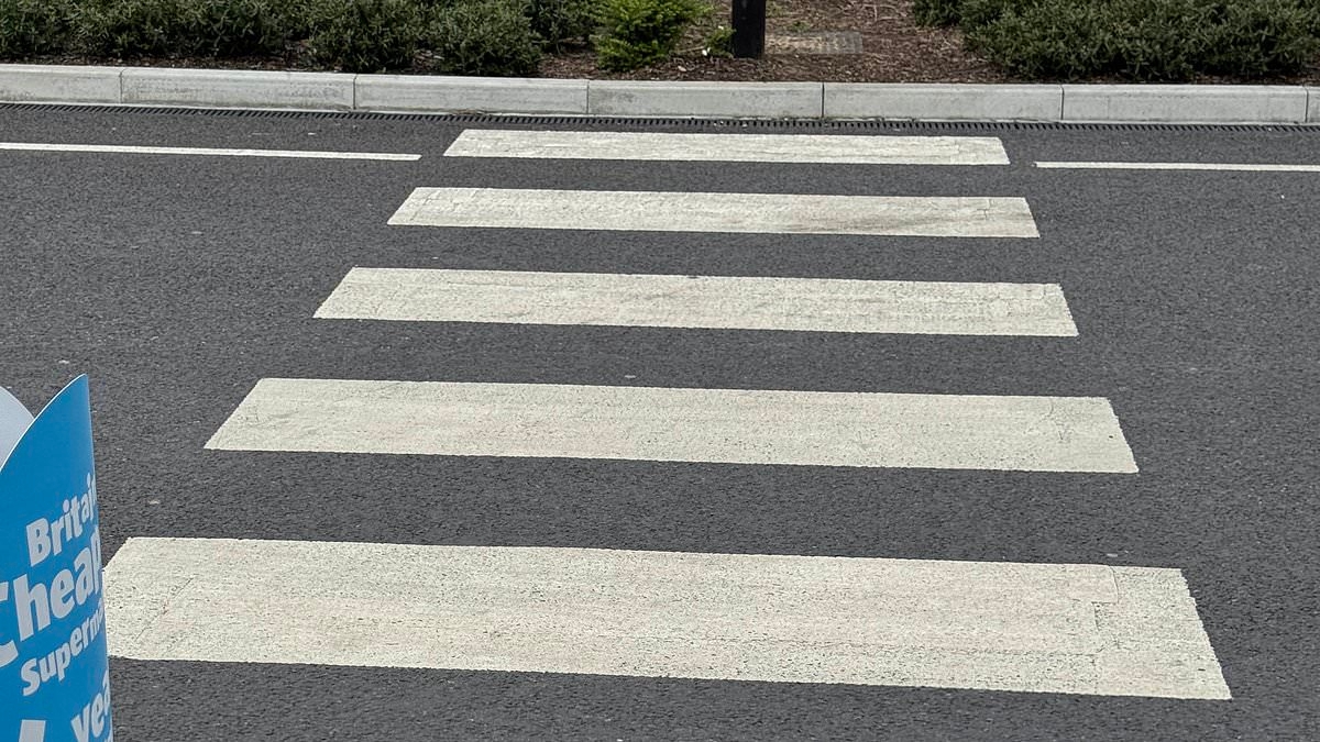 EXCLUSIVE Shoppers have called this Britain's most 'pointless' zebra crossing... but can YOU spot why?