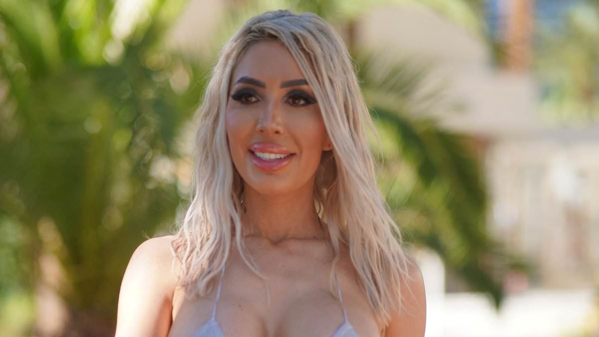 Farrah Abraham's bikini top looks THREE sizes too small... after she reveals shocking OnlyFans income