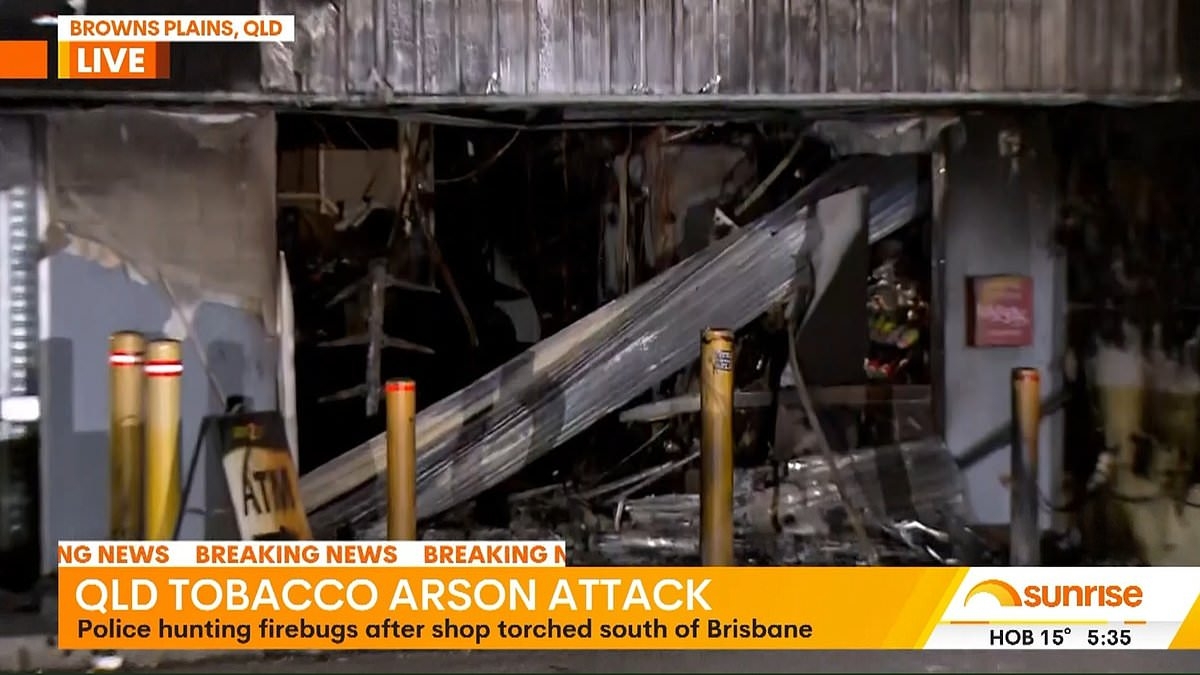 BREAKING NEWS Two men are burned on fire after gangsters break into their shop in Queensland