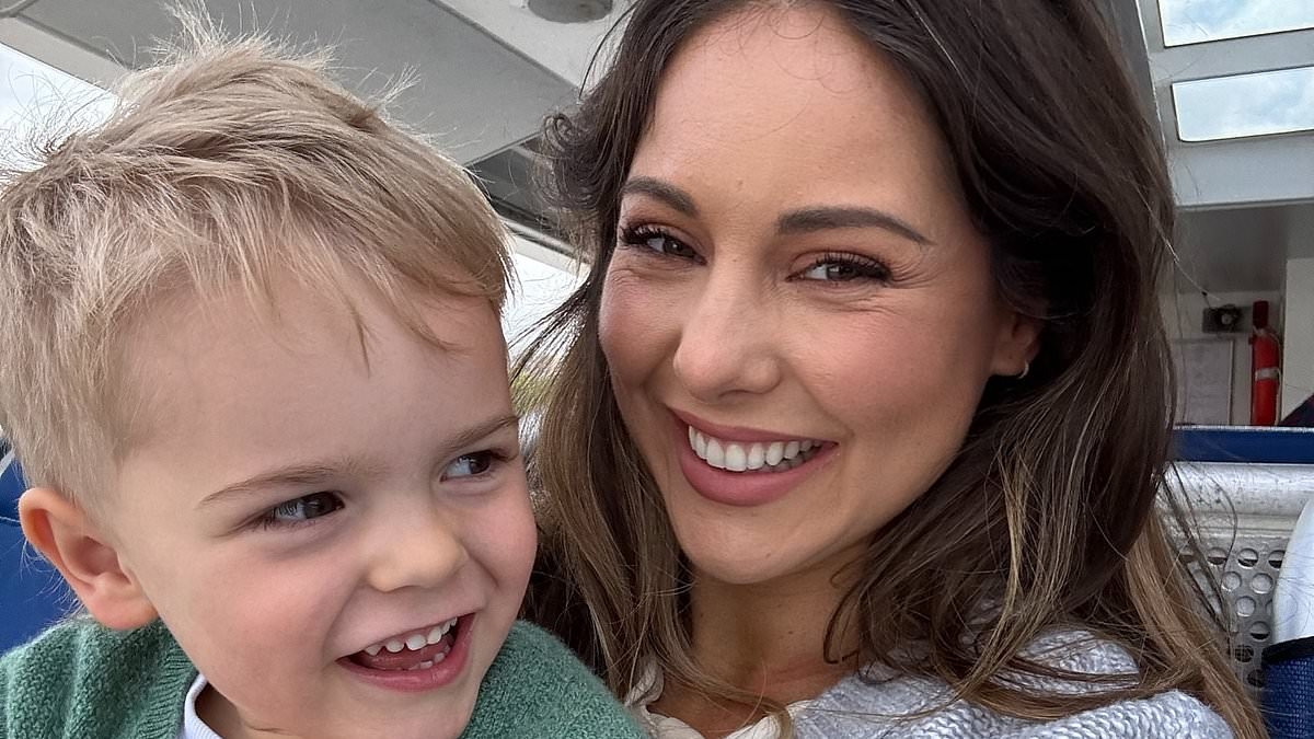 Louise Thompson reveals she has taken son Leo out of nursery to spend quality time together as they enjoy a 'swanky' day out in London