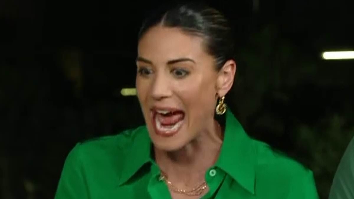Karl Stefanovic freaks out Olympic swimmer Stephanie Rice live on air as he attempts to re-enact her husband Mark Lassey's proposal