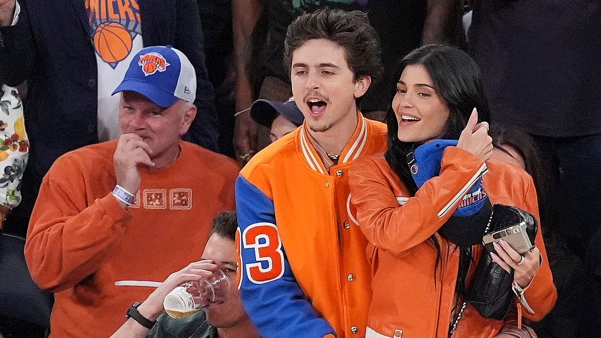 Timothee Chalamet celebrates with Knicks fans after courtside date night with Kylie Jenner for crucial Game 5 win