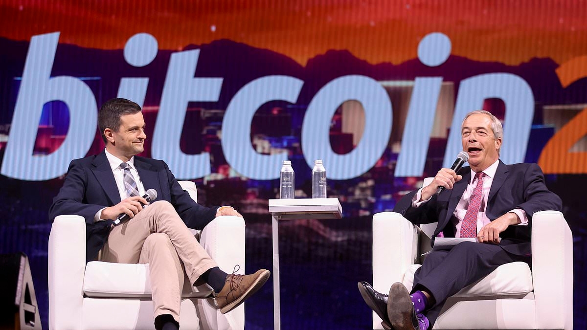 Cash is no longer king? Nigel Farage vows to lead a 'crypto revolution' bringing Britain 'properly into the 21st century' after vowing to protect hard currency before election