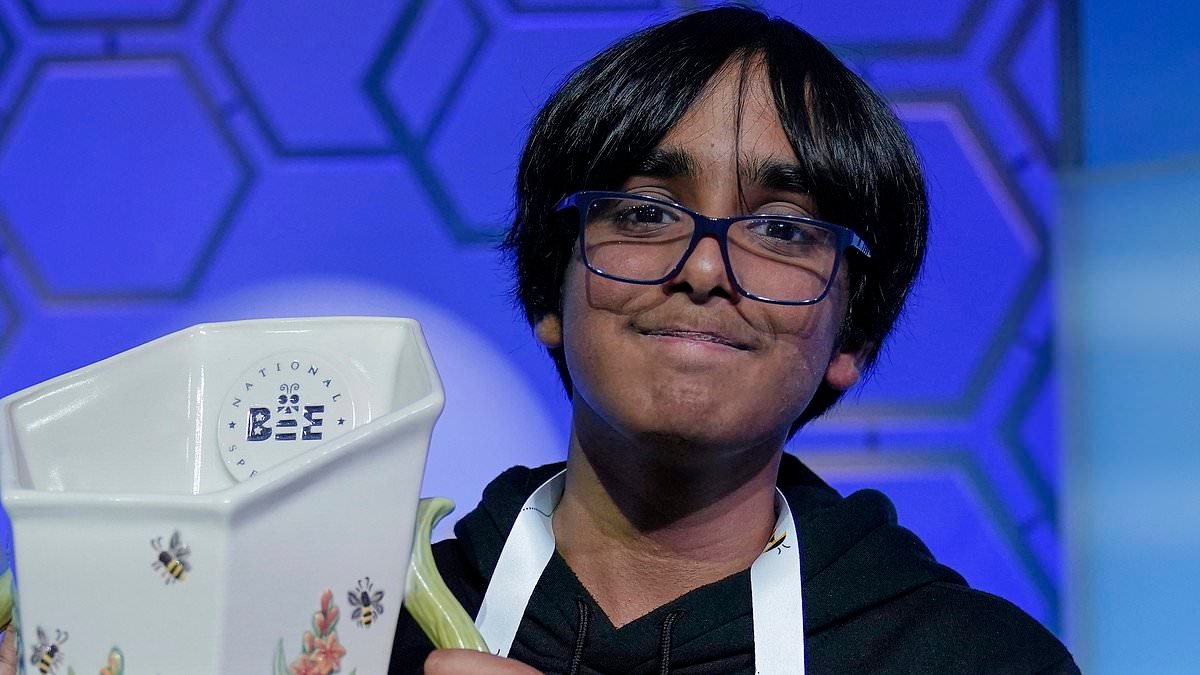 Texas seventh-grader wins National Spelling Bee after dramatic twist left audience gasping
