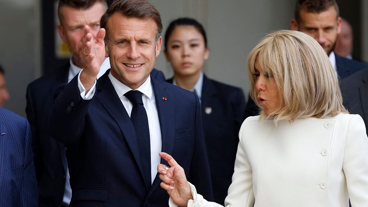 EXCLUSIVE The Macrons' 'marital bliss' display continues as they try to downplay shove video: Body language expert analyses their 'overkill denial rituals'... and the slip Brigitte makes to reveal her 'dominance'