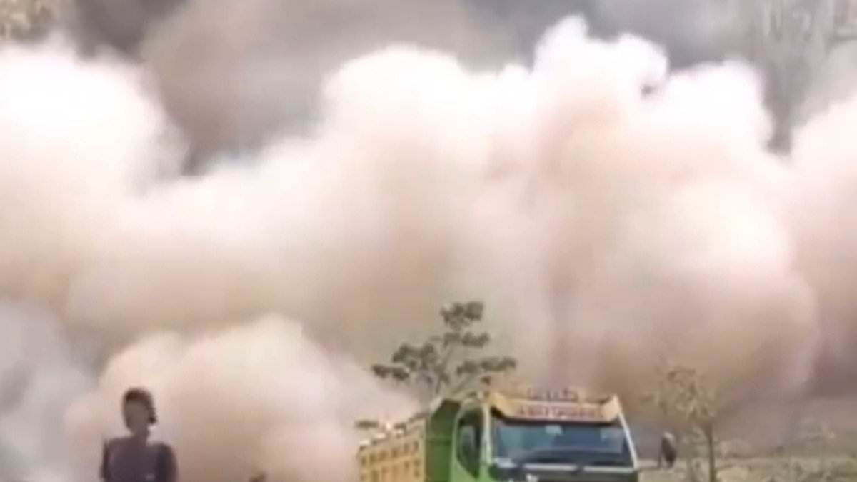 BREAKING NEWS Horror as at least TEN are killed in landslide at quarry mine