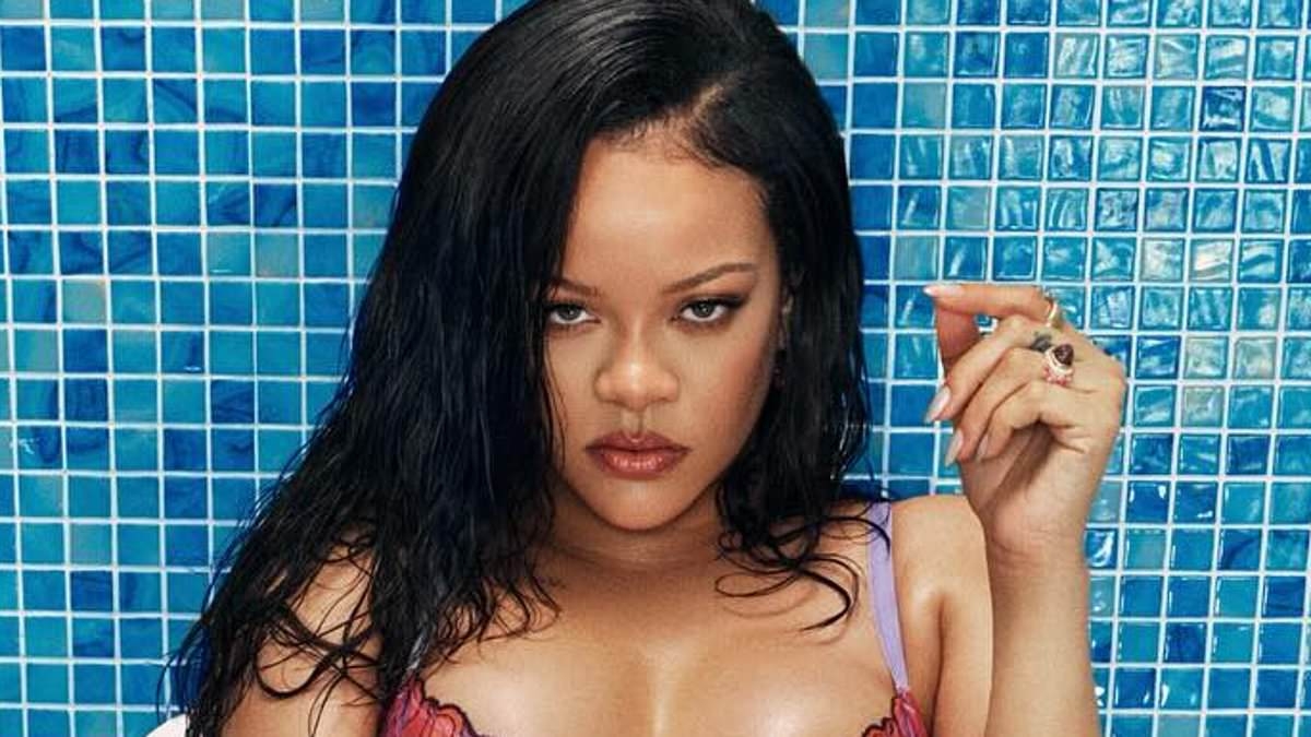 Rihanna flaunts her cleavage and derriere in very sexy Fenty shoot taken before third pregnancy