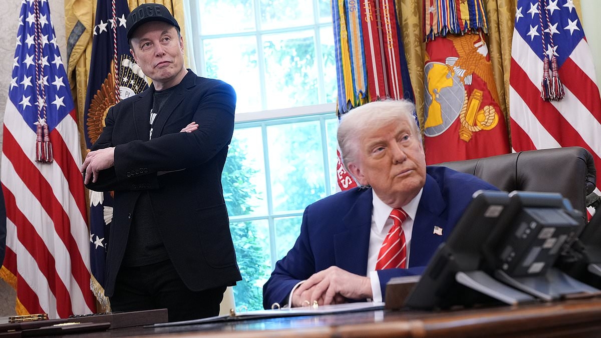 EXCLUSIVE Subtle way Trump humiliated Elon Musk in Oval Office showdown... and other telltale signs that reveal truth about their breakup