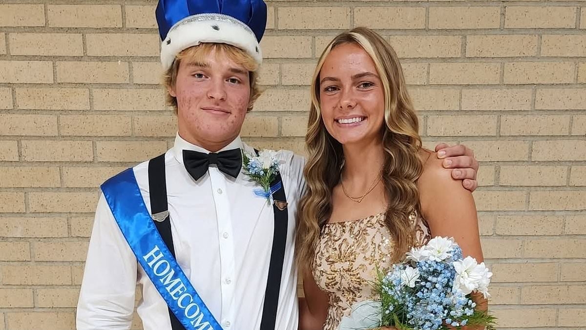 Graduation celebration ends in tragedy as homecoming king is 'killed by his friend in drunk driving crash'