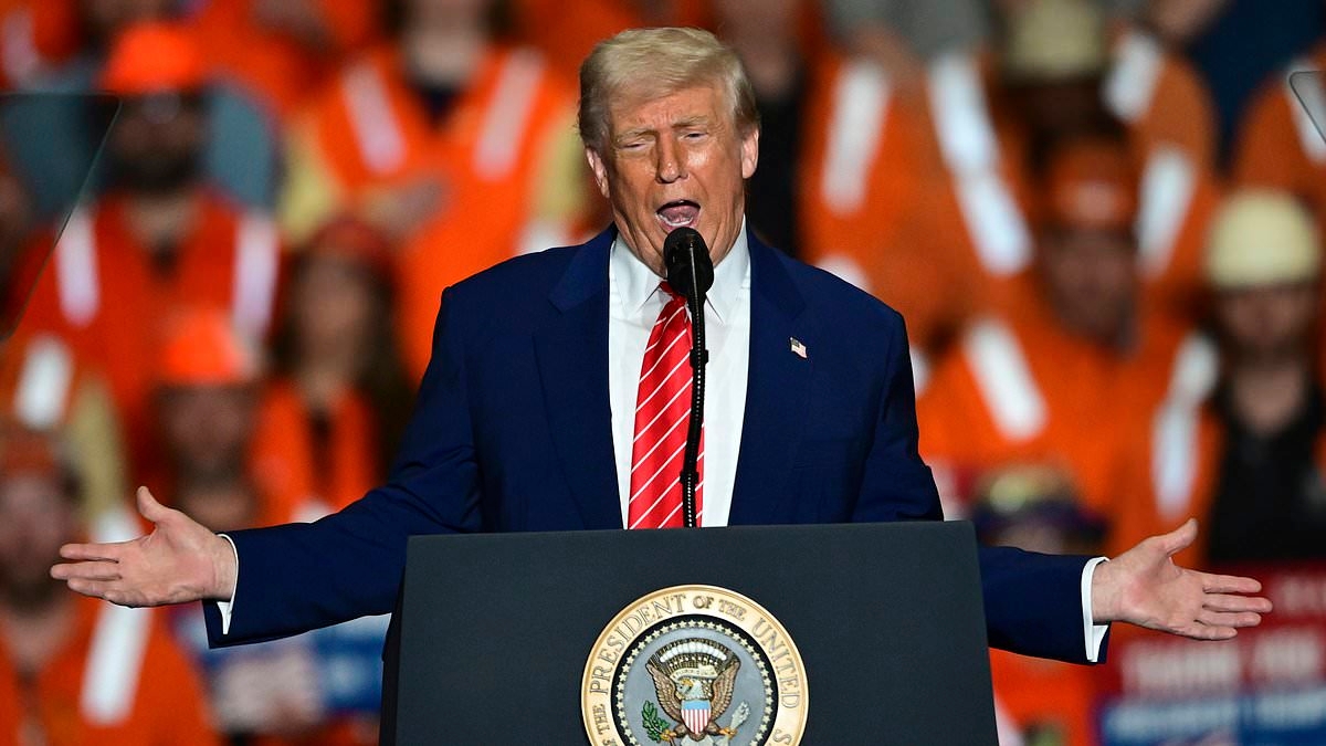 BREAKING NEWS Donald Trump announces he will DOUBLE tariffs on imported steel in crushing blow to Australia's billion-dollar export industry