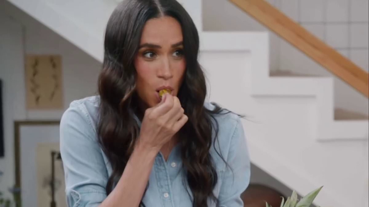 Meghan Markle shares hack to get 'perfect bite' of pineapple in never-before-seen clip from panned Netflix show