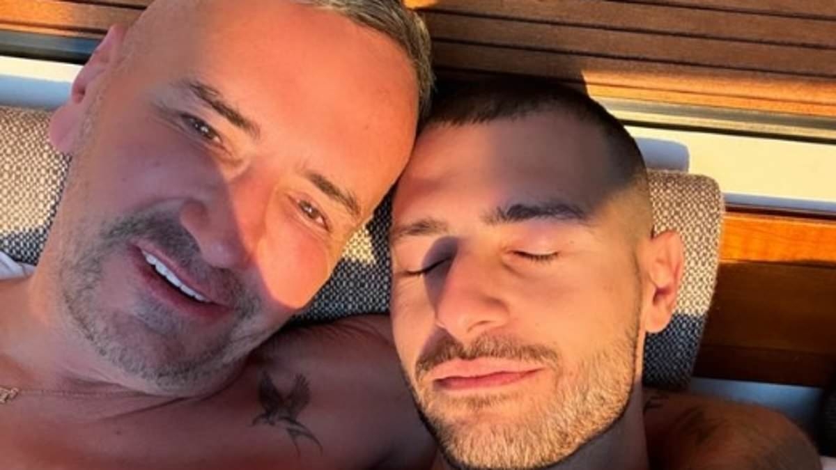 DJ Fat Tony, 58, gushes over 'happiest chapter of my life' as he prepares to tie the knot with fiancé Stavros Agapiou, 32