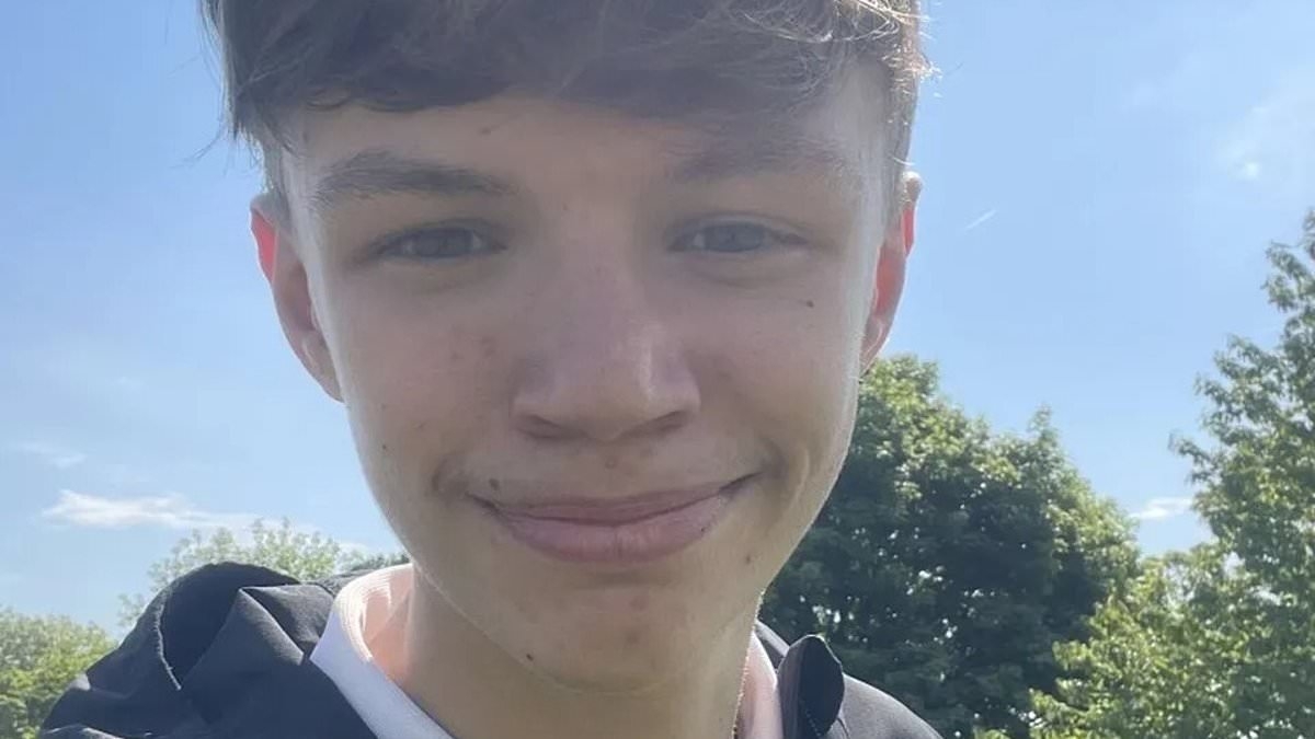 Pictured: Boy, 15, who drowned in river despite passers-by making desperate efforts to save him - as family warm others of open water dangers