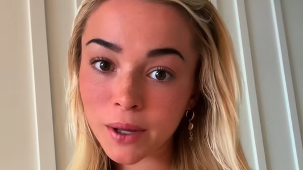 Tearful Livvy Dunne claims group of middle-aged men are 'stalking' her at airports across America