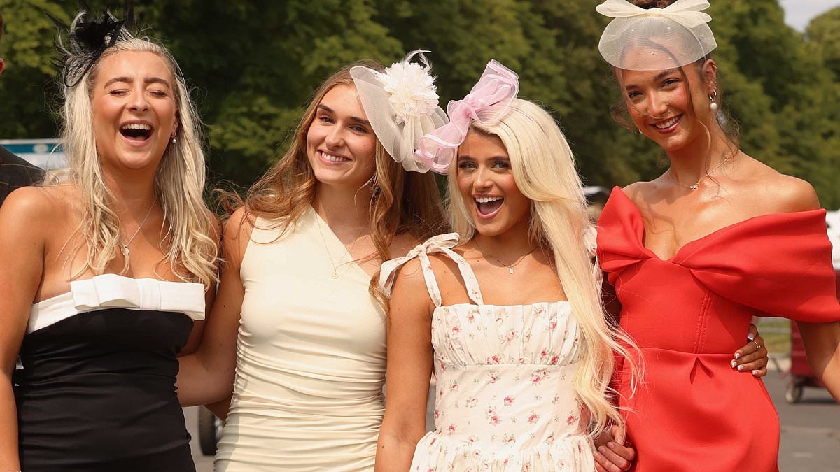 And they're off! Glamorous revellers enjoy the warm weather as the racing season kicks off in York