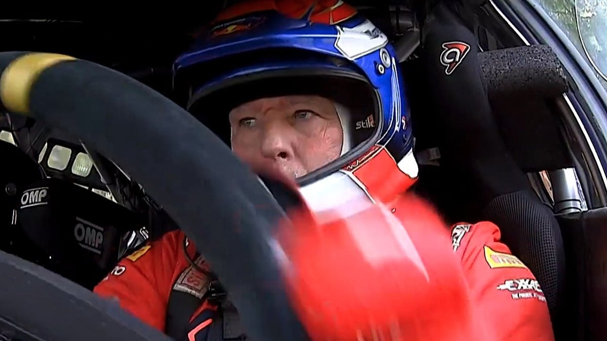 Max Verstappen's dad, 53, suffers HORROR crash as his car flips over during rally - with health update revealed after he drove 'too quick'