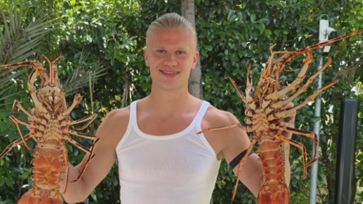 Erling Haaland puts a brave face on Man City's horror season as he enjoys his downtime before jetting out for the Club World Cup in brutal summer