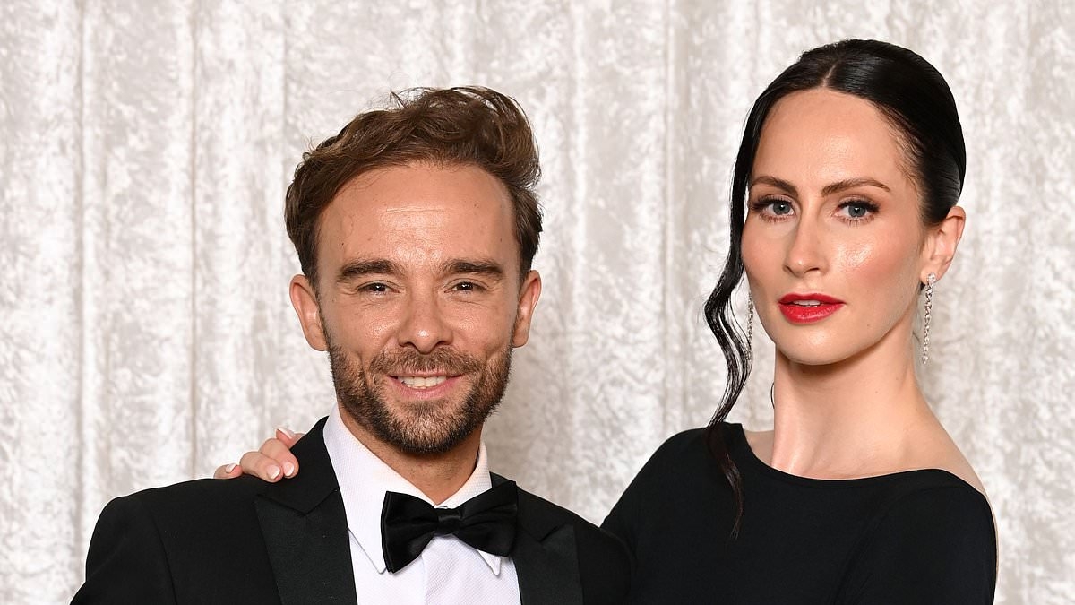 Jack P. Shepherd puts on a loved-up display with fiancée Hanni Treweek at the British Soap Awards after winning Celebrity Big Brother