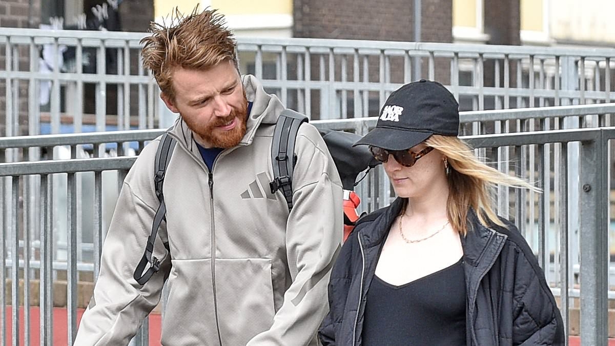 EXCLUSIVE Saoirse Ronan prepares for next major role as a new mum as she is spotted taking a stroll in London with husband Jack Lowden for the first time since announcing pregnancy