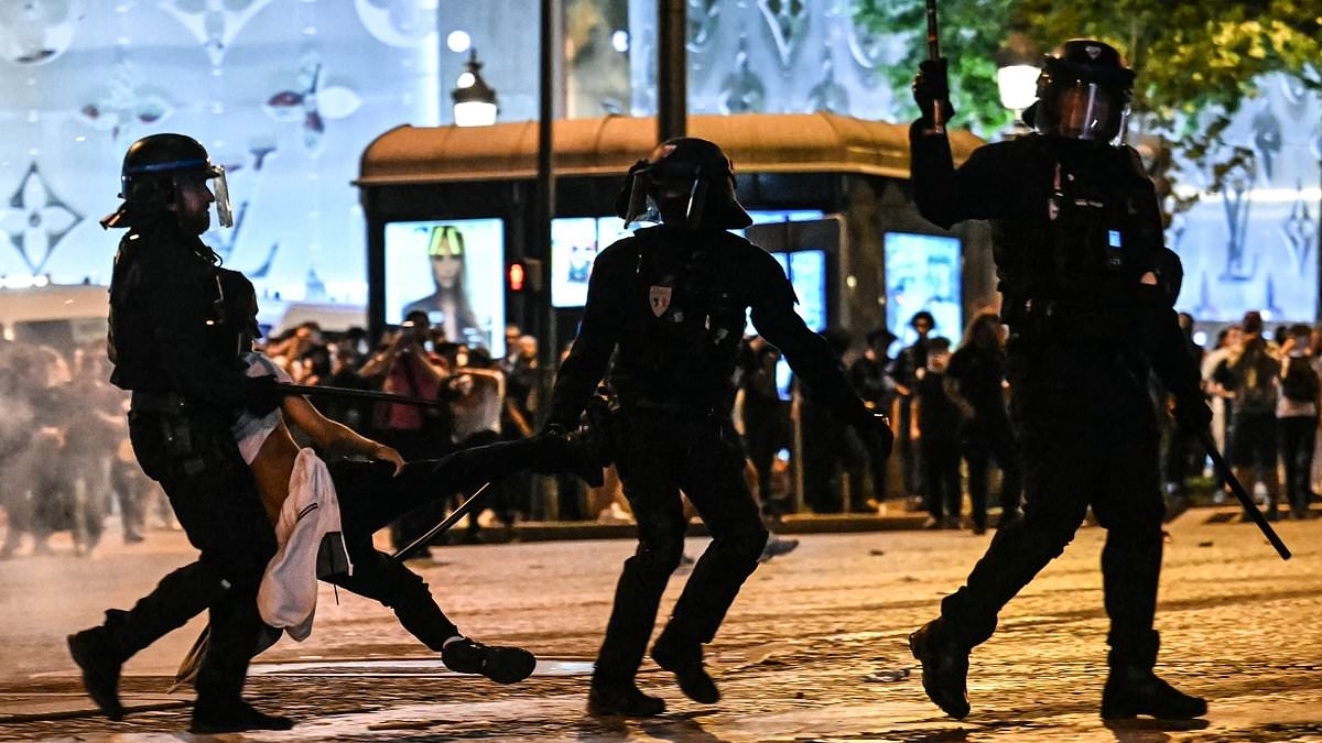 PSG fans teargassed as Champions League celebrations boil over following historic win over Inter Milan