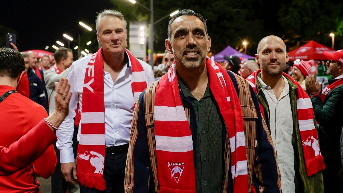 Footy's biggest recluse Adam Goodes makes return to SCG for the Sydney Swans' 20-year AFL premiership reunion