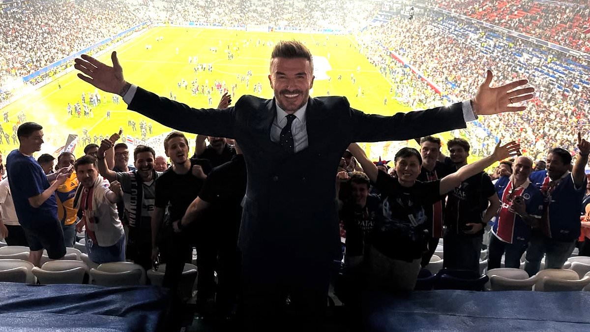 David Beckham lifts the lid on first meeting with Tom Brady as NFL legend joins friend at Champions League final