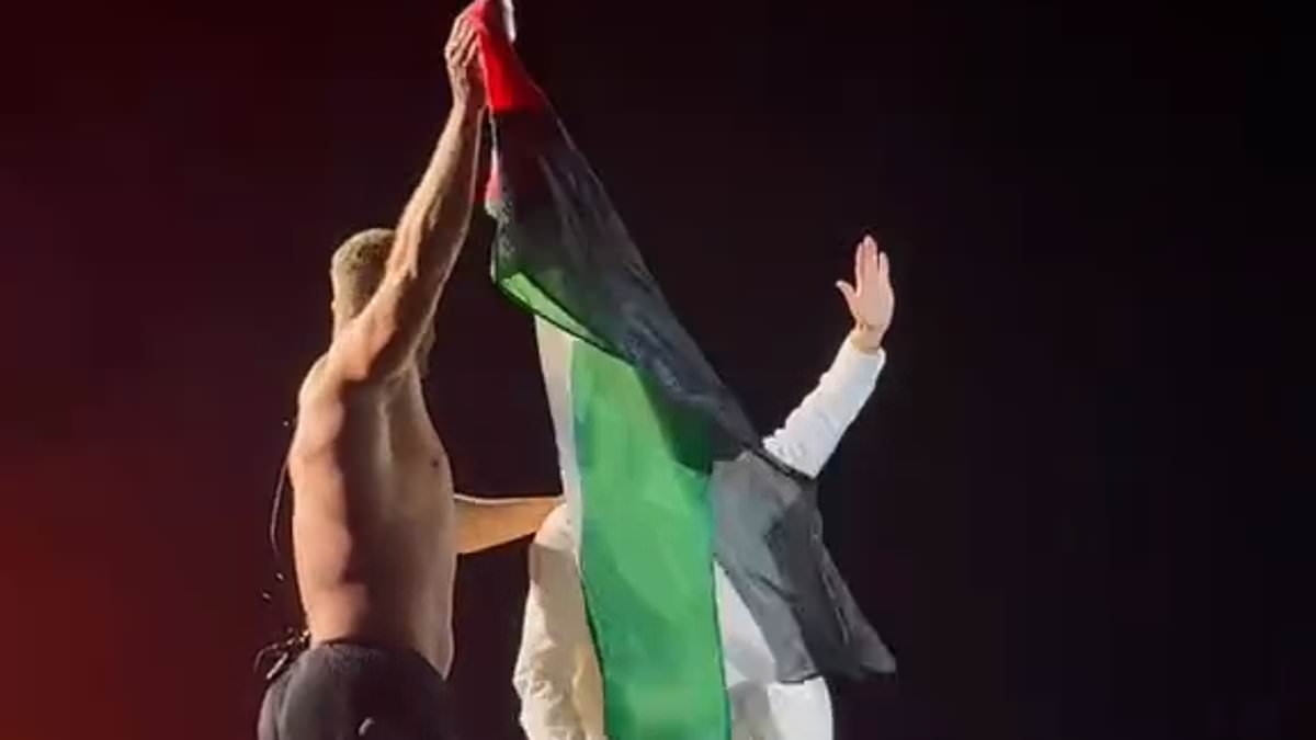 Chart-topping rock band sparks major backlash after waving Palestinian flag on stage