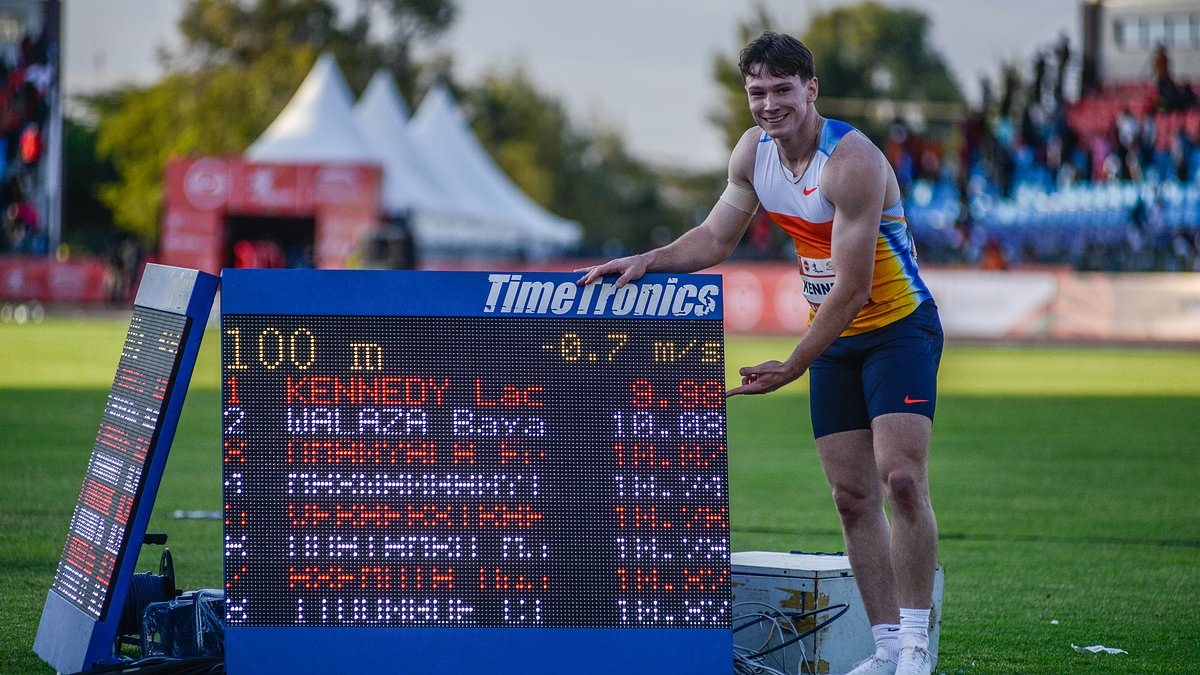 Aussie sprint superstar secures big win over his rival Gout Gout as Queenslander joins one of the sport's most exclusive clubs