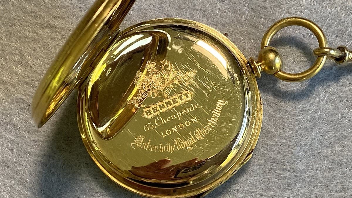 Historic gold pocket watch that was lost in deadly shipwreck is finally returned home 165 years later