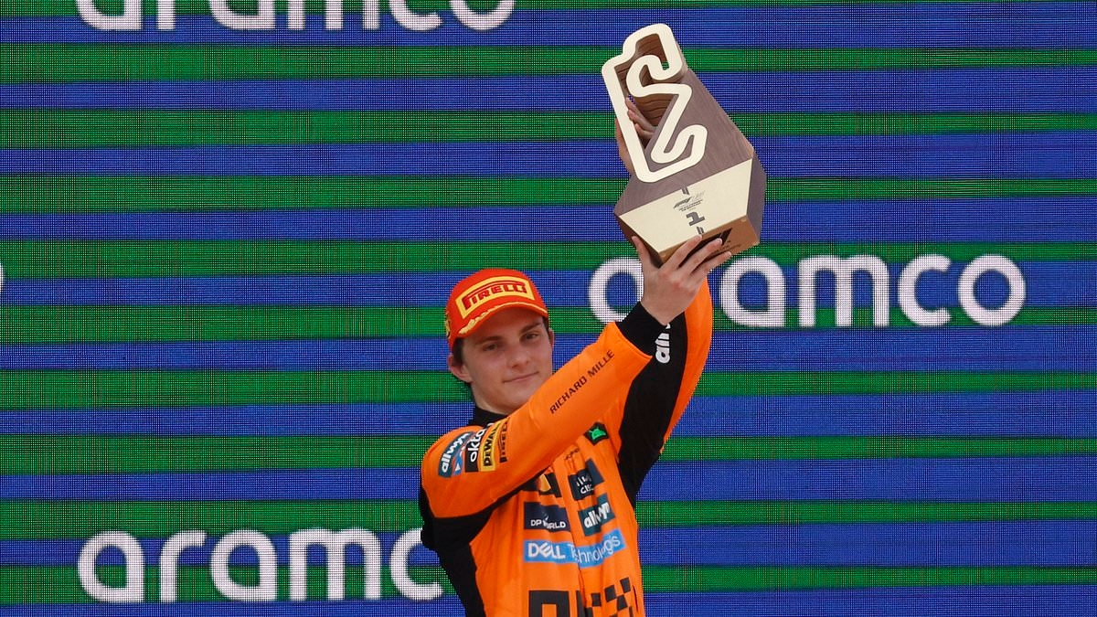 Oscar Piastri sees off McLaren team-mate Lando Norris to claim his FIFTH victory of the F1 season at the Spanish Grand Prix - as Max Verstappen and George Russell reignite fiery feud