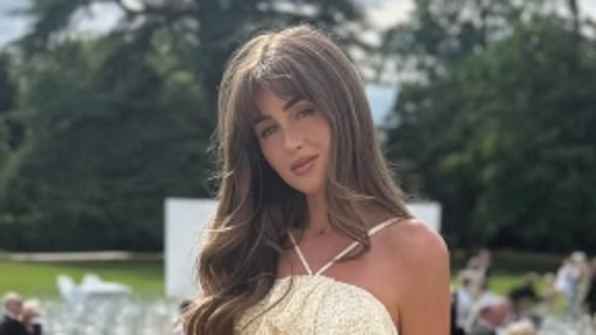 Georgia Steel is slammed for wearing 'white' dress at Dani Dyer's wedding to Jarrod Bowen