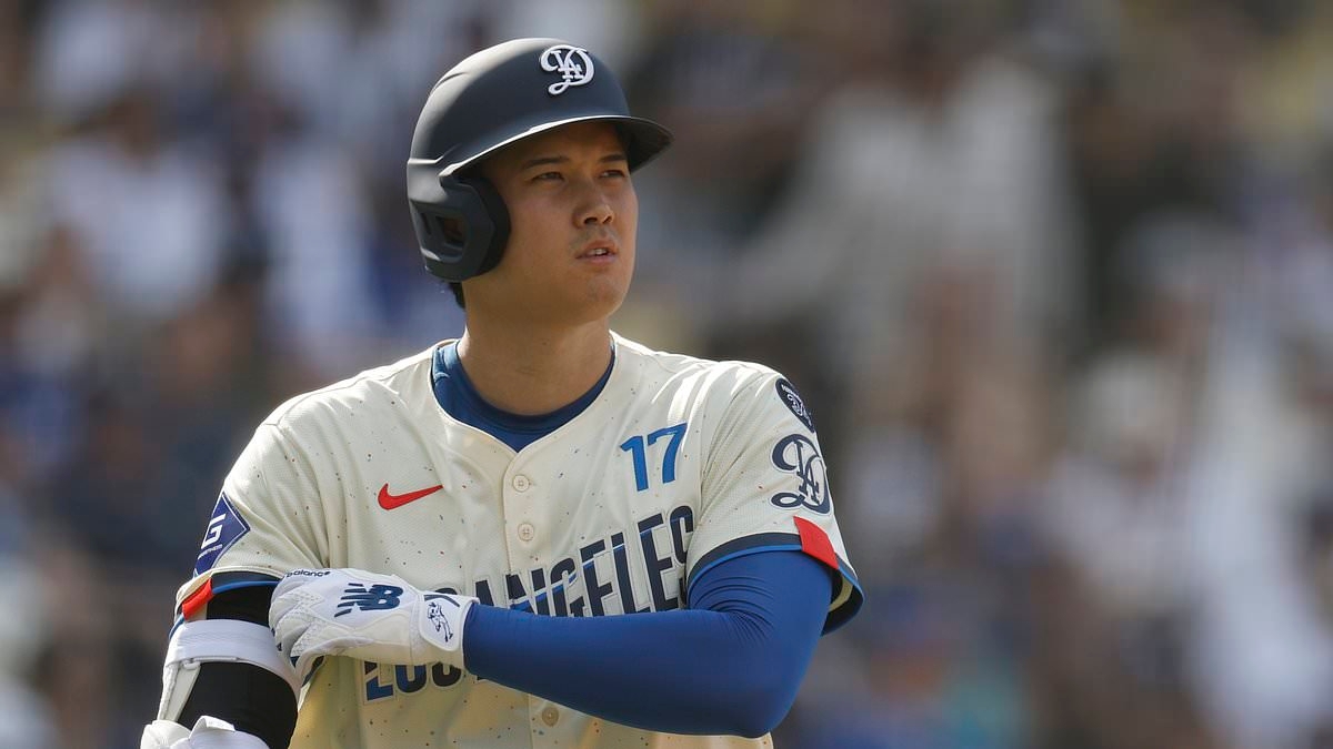 Shocking moment Shohei Ohtani appears to FALL ASLEEP in the dugout during Dodgers' big win over Yankees