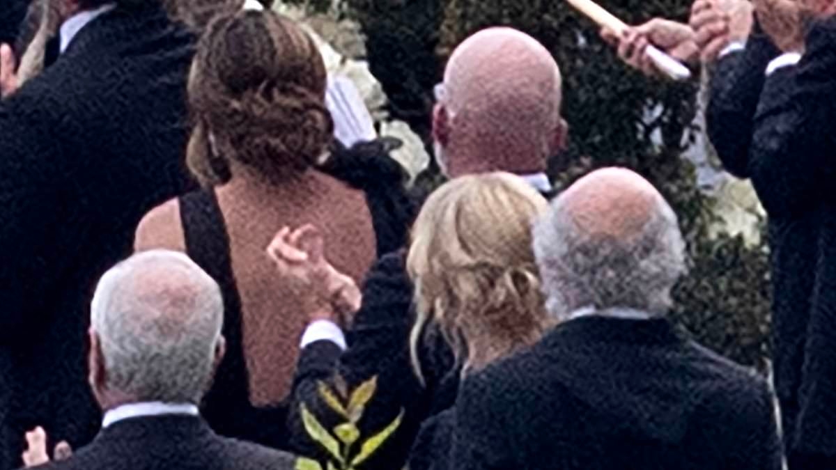 Fans left baffled as Larry David is spotted attending Josh Allen and Hailee Steinfeld's glitzy wedding