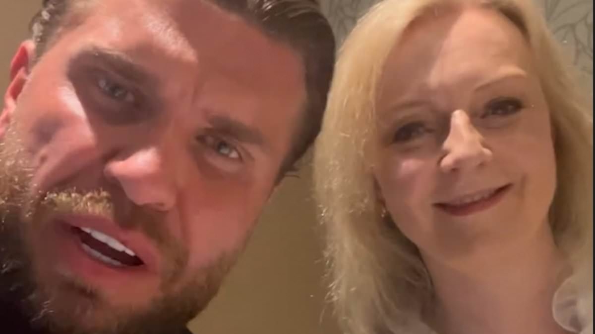 Former PM Liz Truss helps notorious bare-knuckle fighter launch his new whiskey in bizarre promo video - just months after he was freed from jail