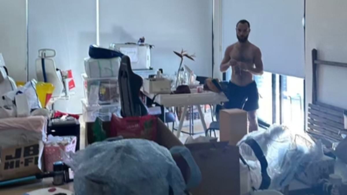 Young uni student shocked after returning from holidays and finding a shirtless stranger in her unit - and his very bizarre reaction when he is caught