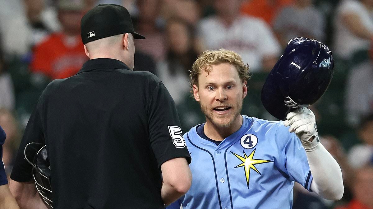 BREAKING NEWS Seething MLB star Taylor Walls in shocking clash with umpire after ejection