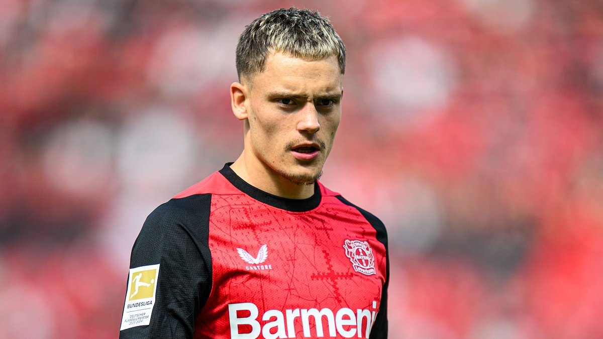 Liverpool's £109m offer for Florian Wirtz 'is REJECTED' - with an agreement between the Reds and Bayer Leverkusen 'still a long way off'
