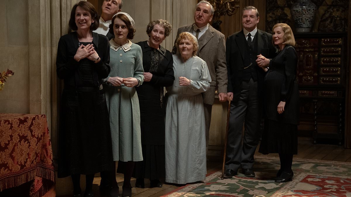Downton Abbey fans break down in tears as the late Dame Maggie Smith is honoured in emotional trailer for last ever film The Grand Finale