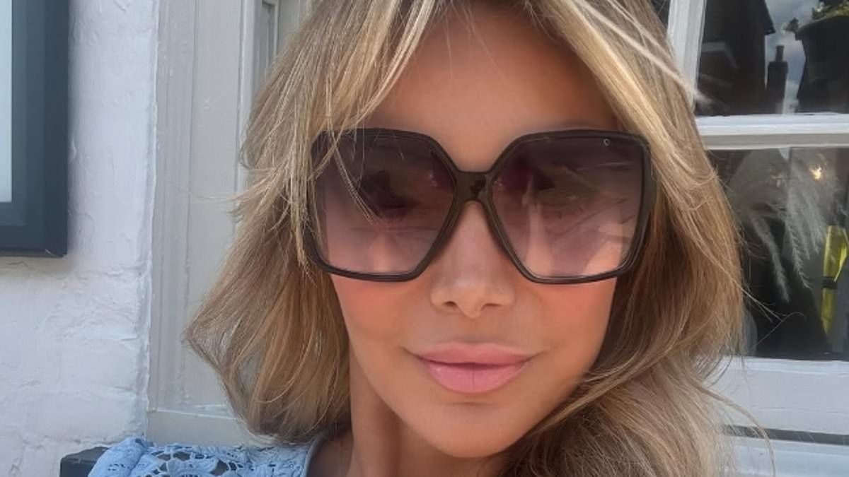 Lizzie Cundy puts on a leggy display in a lace minidress as she defends Miss England pageant and recalls judging contest the year Danny Jones' wife Georgia was crowned