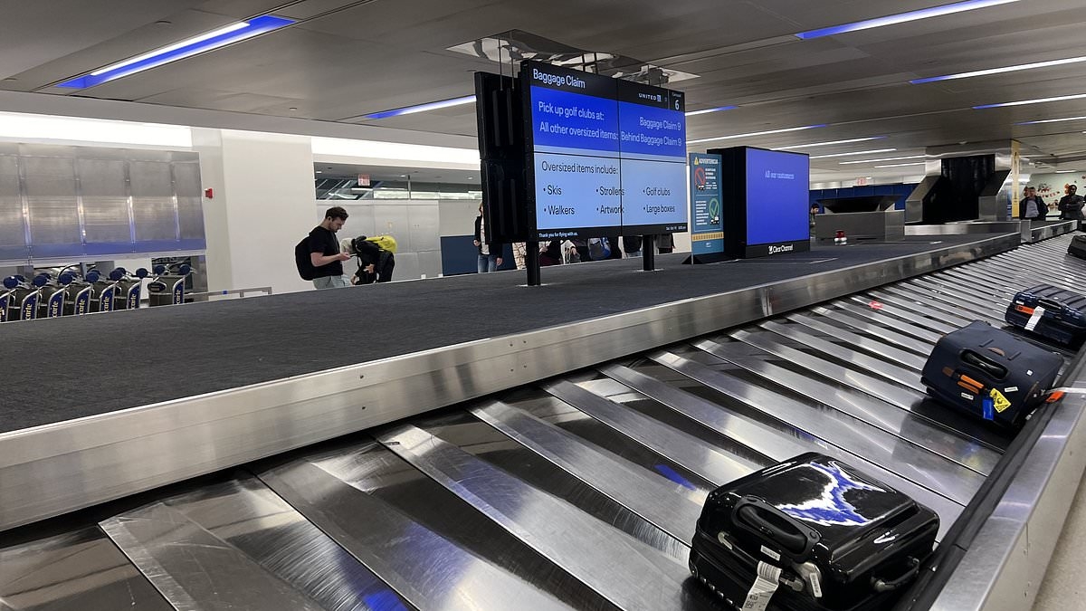 Another disaster at Newark Airport as TODDLER gets lost on luggage conveyor belt