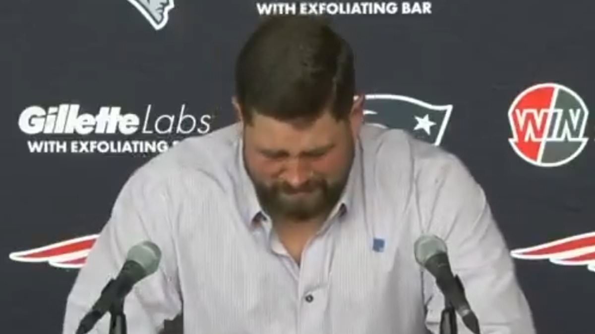 BREAKING NEWS Two-time Super Bowl champion David Andrews bursts into tears as he emotionally confirms NFL retirement