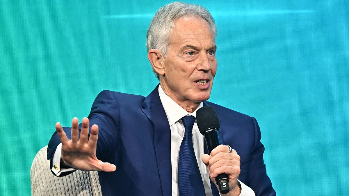 Robo-doc will see you now: Tony Blair backs AI medics and nurses as he brands civil service 'a conspiracy of inertia' that 'suffocates' innovation