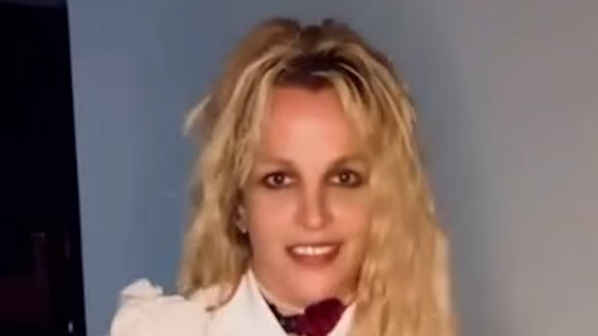Britney Spears dances in school uniform inspired by her 1998 hit Baby One More Time