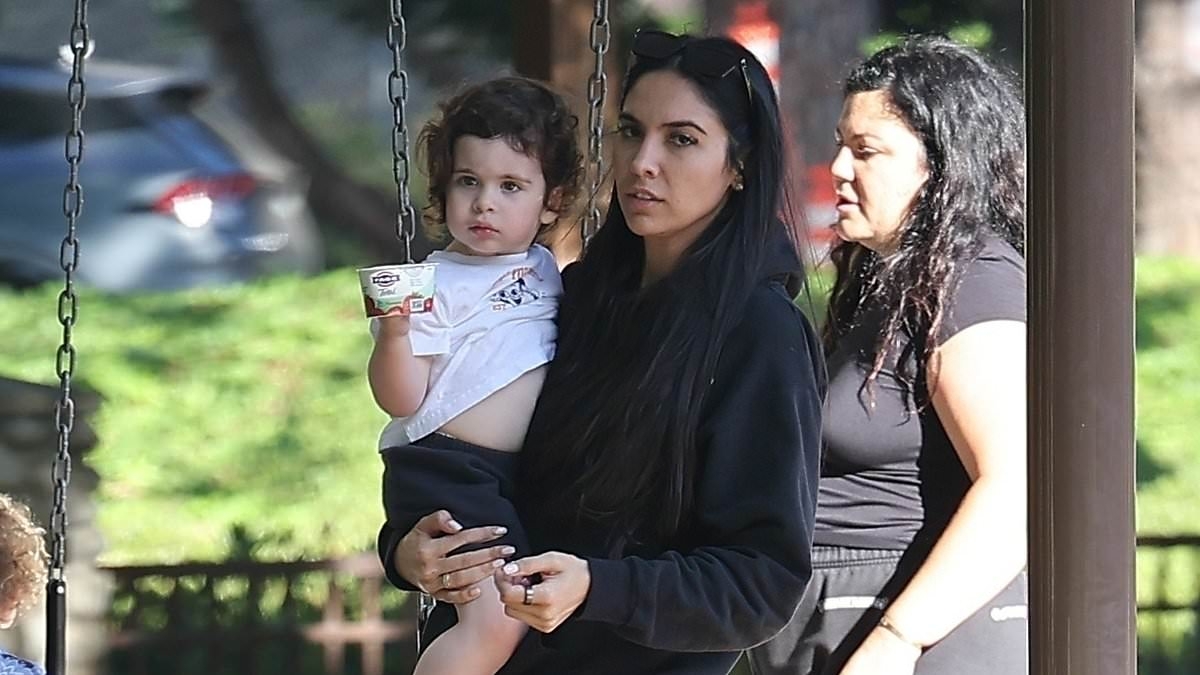Al Pacino's son Ramon looks just like him when he was young as ex Noor takes the child to a park