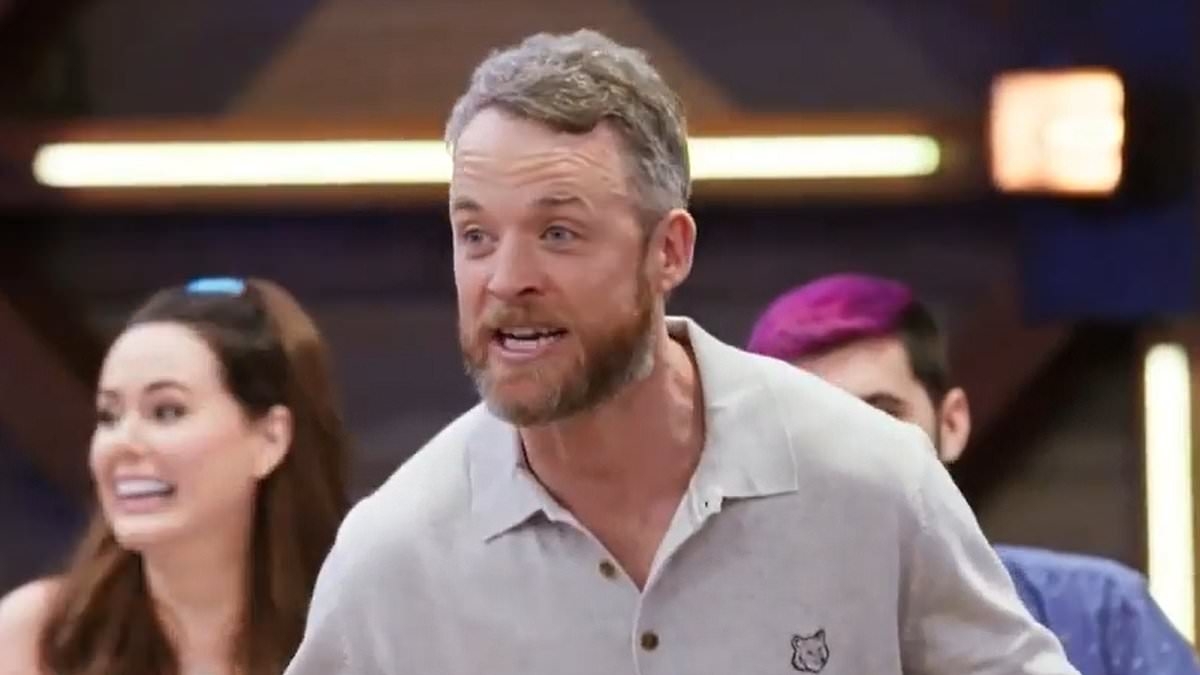 Hamish Blake left panicking as disastrous trophy unveiling turns dangerous on Lego Masters - forcing the show to pause filming