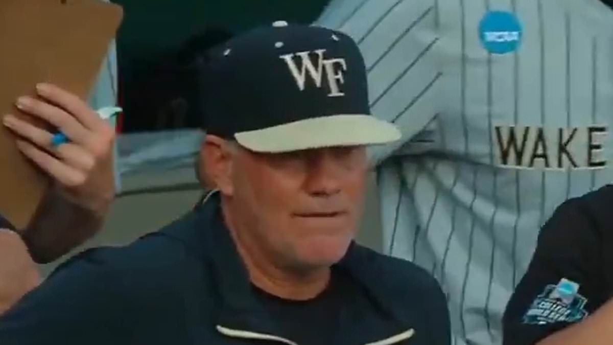 Wake Forest baseball coach's appalling slur sparks outrage... before he faces instant karma against Tennessee