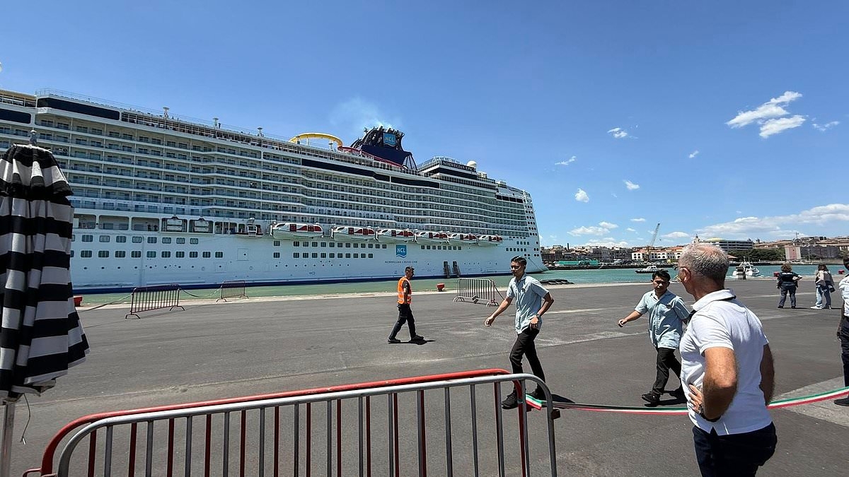 Horror as Norwegian Cruise Line guest falls into water while ship breaks away from pier