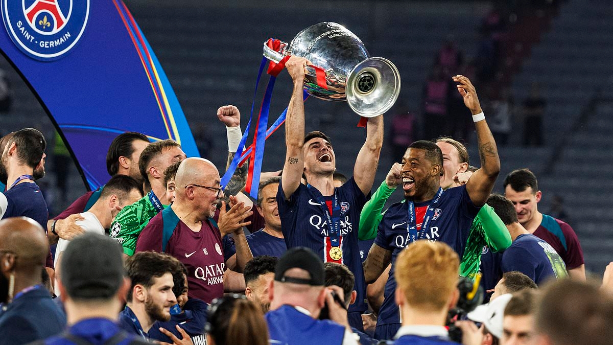 PSG Champions League hero has house burgled just hours after lifting trophy - as police arrest two suspects after catching them 'red-handed'